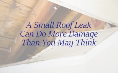 There’s No Such Thing as Too Small Roof Repair