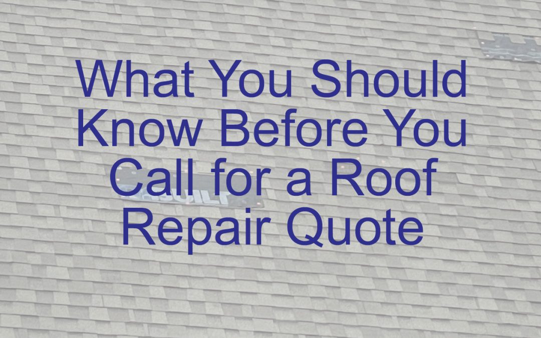 Roof repair misconceptions