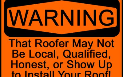 Warning Signs from Local Roofers