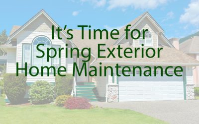 Spring Exterior Home Maintenance