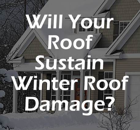 snow on roof causing winter roof damage